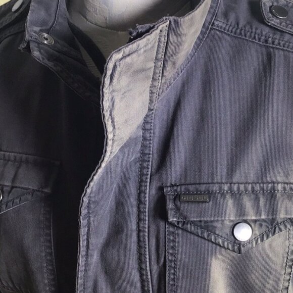 Diesel Men's Military Style Dark Navy Jacket Sz. Medium. - Picture 3 of 9